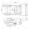 50mm · 5000daN · Wide Handled Ratchet · SWH