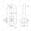 Dee Shackle · Screw Pin · 0.5 Tonne