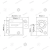 Tensys® · 50mm · 5000daN · Lashing Winch - Weld on/Bolt On · WNH-NARROW